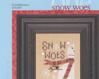 Heart in Hand WEE ONE Snow Woes Cross Stitch Pattern - Stitching Cross Stitch ~ Anabella's Cross Stitch