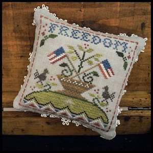 Little House Needleworks EARLY AMERICANS FREEDOM - Patriotic Cross Stitch Charts