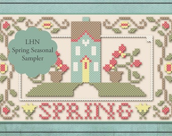 Classic Colorworks SPRING FLOSS PACK and Cross Stitch Chart ~ Little House Needleworks  Thread Pack  and Spring Chart