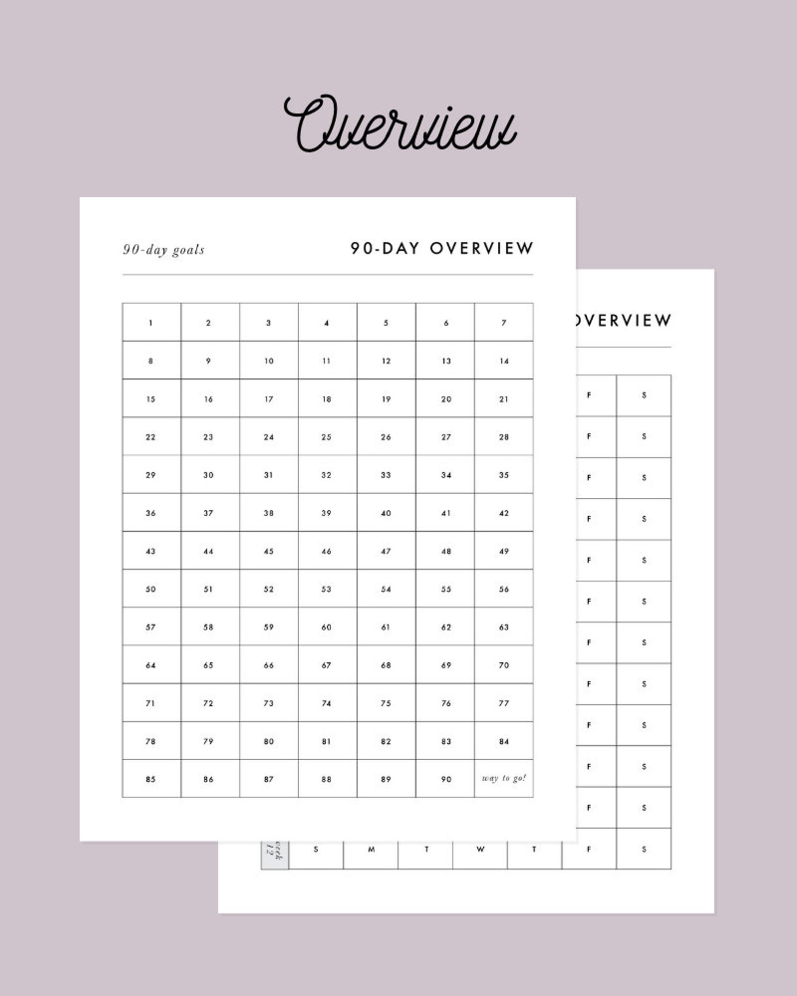 90-day Goal Planner | Printable Planner | Goal Action Plan | Goal ...