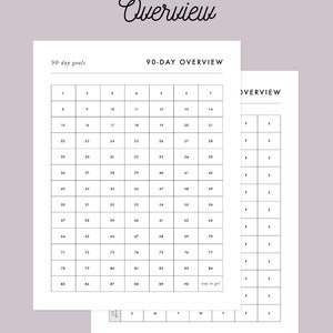 90-day Goal Planner | Printable Planner | Goal Action Plan | Goal ...