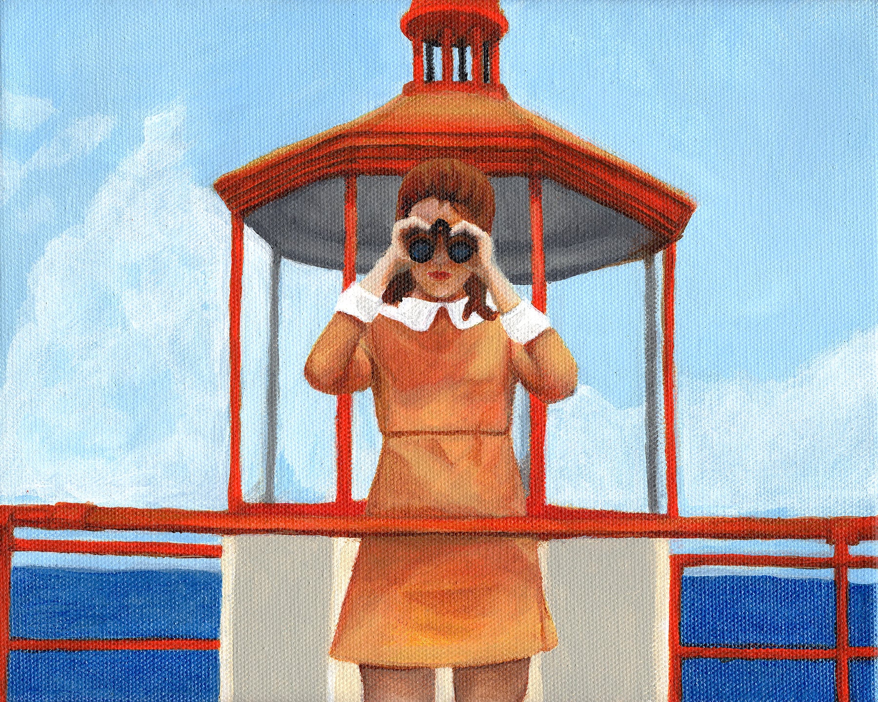 Wes Anderson's Moonrise Kingdom Fan Art Print of Painting Etsy