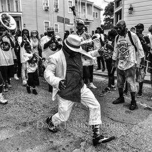 Uptown Second Line - New Orleans 2016 - Fine Art Photograph - Street Photography - Black and White - Fine Art Print