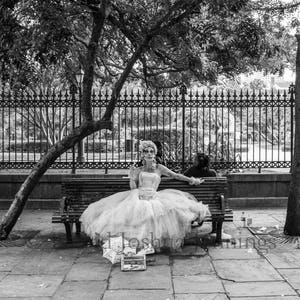 Southern, Dead, and Lovely - Jackson Square - New Orleans 2016 - Fine Art Photograph - Street Photo - Black and White - Fine Art Print