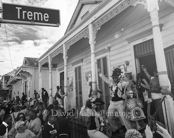 Down in the Treme - New Orleans 2017 - Tremé - Fine Art Photograph - Street Photography - Black and White - Fine Art Print - Second Line