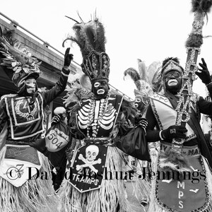 Zulu Tramps - Mardi Gras New Orleans 2024 - Carnival - Street Photography - Fine Art - Zulu Social Aid and Pleasure Club - Black and White