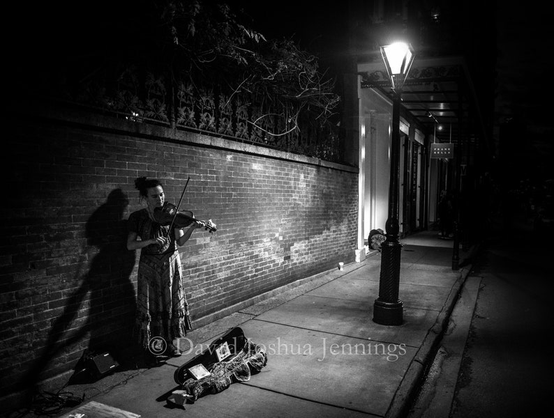 Violinist, Rue Royale New Orleans 2018 Fine Art Photograph Street
