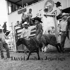 Mutton Buster - Okmulgee Oklahoma 2019 - America's Oldest All Black Rodeo - African American Cowboys - Fine Art Photography Print