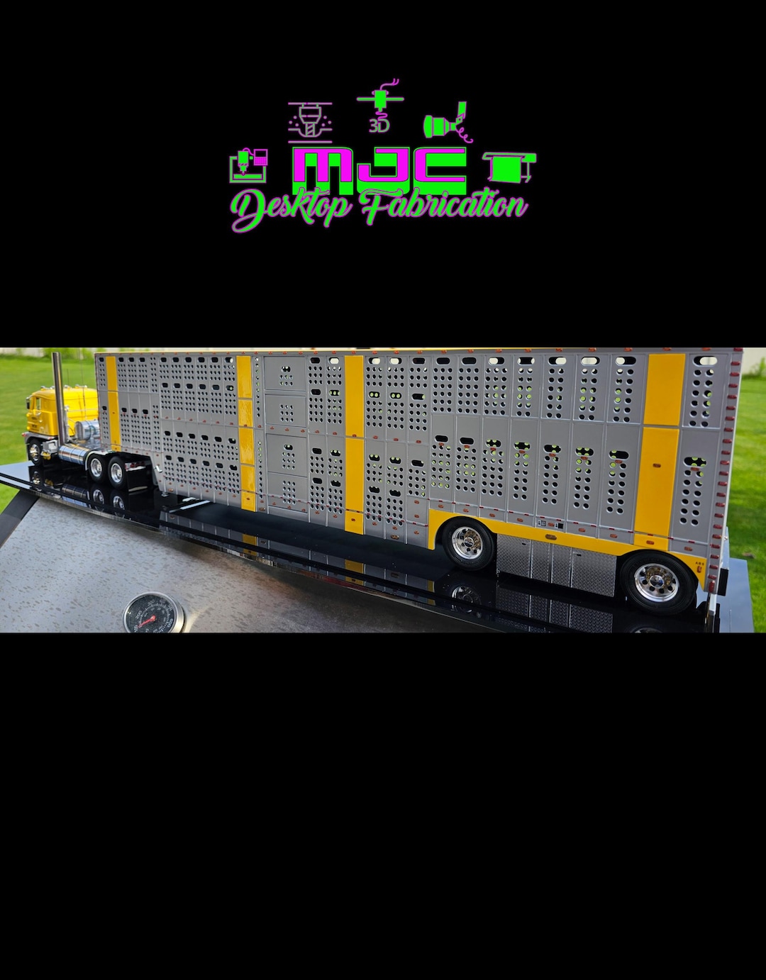1/24-25th Modern Livestock Trailer Model Kit - Etsy