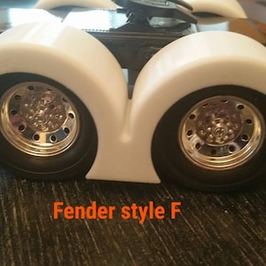 Semi-Fender style F scale model parts