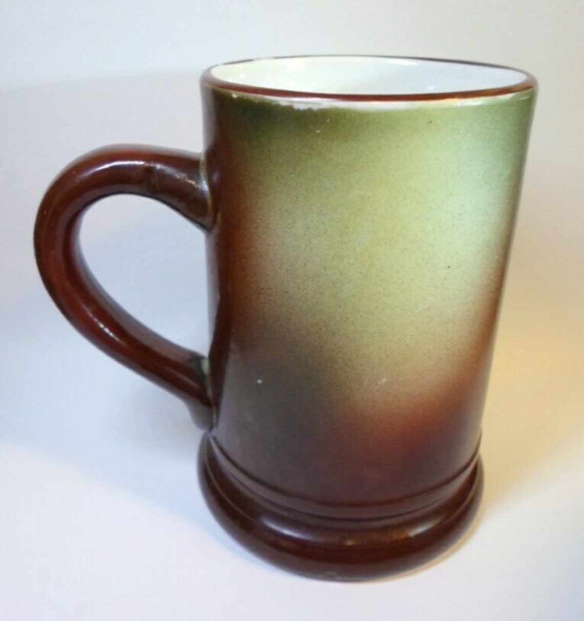 Antique POTTERY CIDER MUG Monk Tuning Violin Morris Willmore Etsy