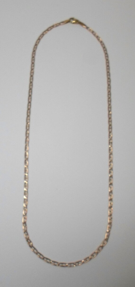 Vintage 10k YELLOW GOLD NECKLACE Mariner / Anchor… - image 2