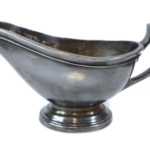 Vintage HOLIDAY INN GRAVY Sauce Boat Silver Plated International Silver Co 6.5&quot;