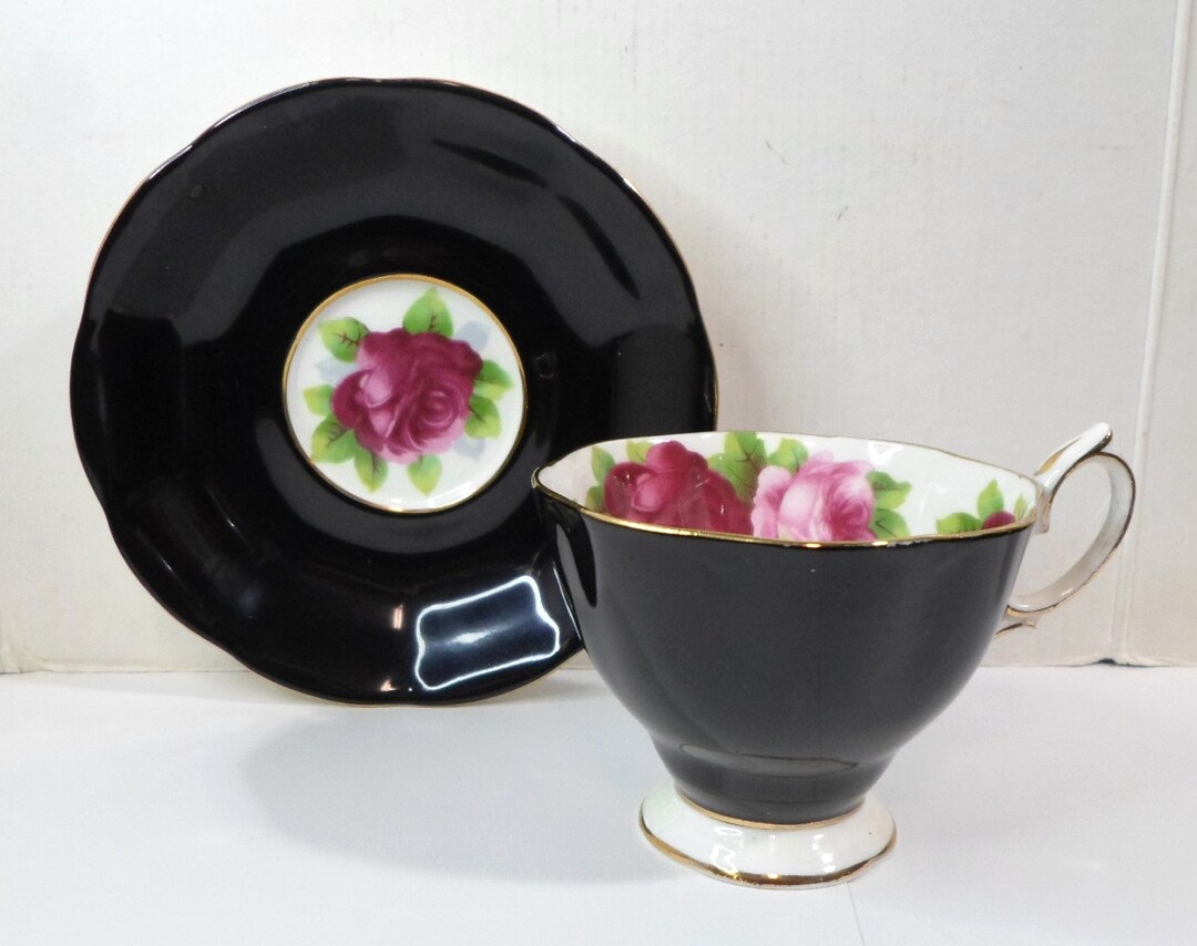 Vintage OLD ENGLISH ROSE Tea Cup & Saucer by Royal Albert Etsy