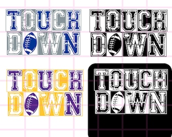 Football Touchdown PNG: Game Day Clipart for Sublimation (Digital Download)