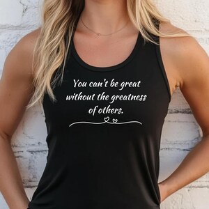 Inspirational Women&#39;s Racerback Tank, Motivational Fitness Shirt, Workout Tank Top, Gift for Her, Casual Summer Wear, Yoga Top