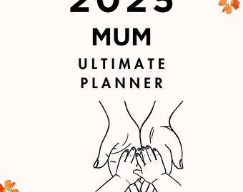 2025 Mutter Mutter Monatsplaner / Wochenplaner 2025 | Familien Stundenplan | To-Do-Listen | Digital Mom Planner | Sofort Download PDF