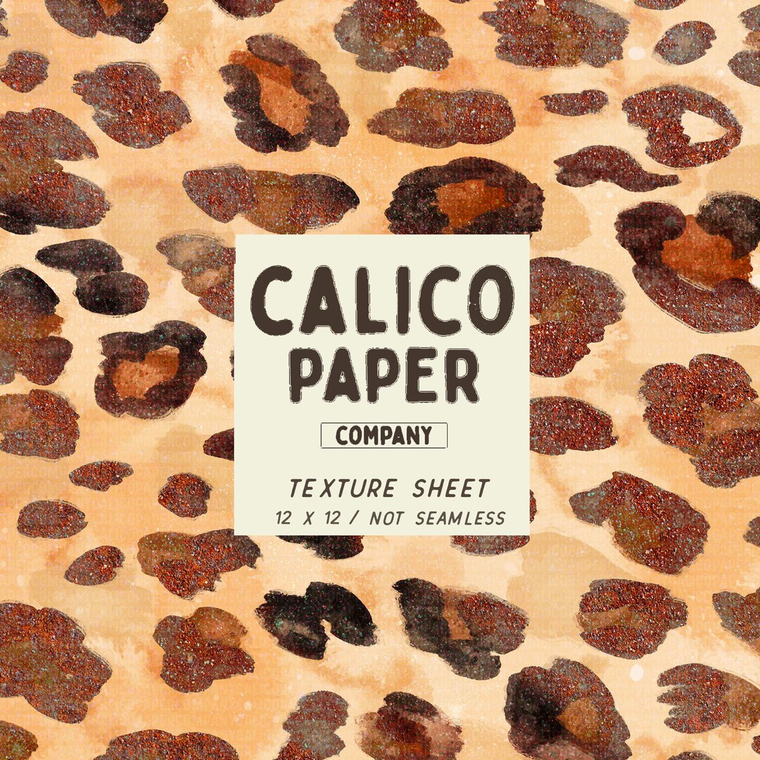 Western Leopard Print Paper 12 X 12 Digital Paper Sheet Etsy