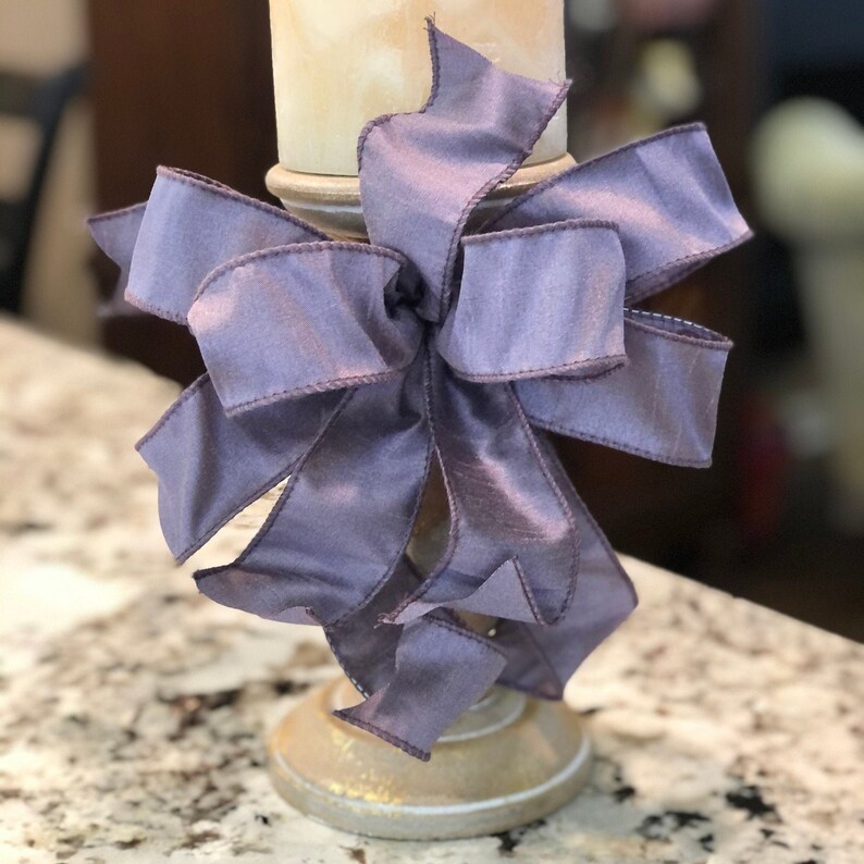 Easter Lavender Bow Easter Basket Bow Candlestick Bow Spring Lantern Bow Spring Lantern Toppers