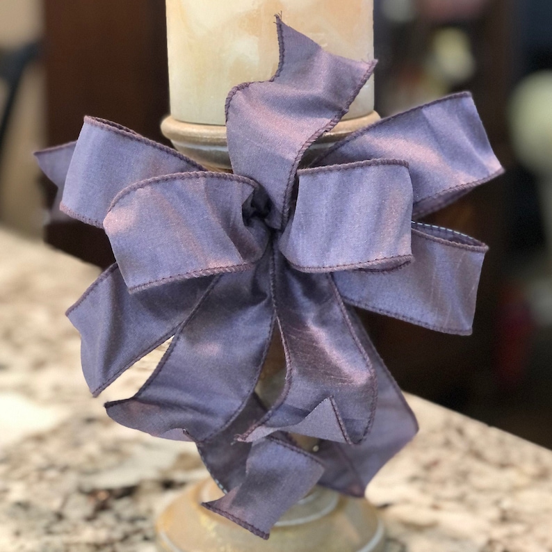 Easter Lavender Bow Easter Basket Bow Candlestick Bow Spring Lantern Bow Spring Lantern Toppers