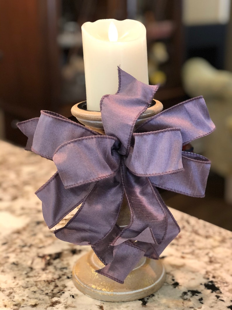 Easter Lavender Bow Easter Basket Bow Candlestick Bow Spring Lantern Bow Spring Lantern Toppers