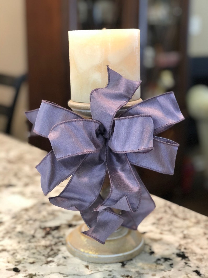 Easter Lavender Bow Easter Basket Bow Candlestick Bow Spring Lantern Bow Spring Lantern Toppers