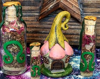 Litha, Summer Solstice, Lithe, Midsummer Altar Bottle
