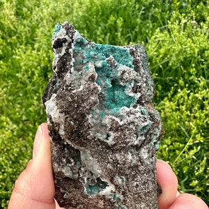 Rosasite and Calcite Specimen