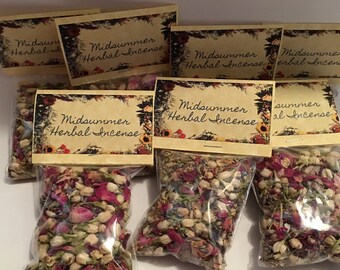 Litha, Summer Solstice, Lithe, Midsummer Loose Herbal Incense