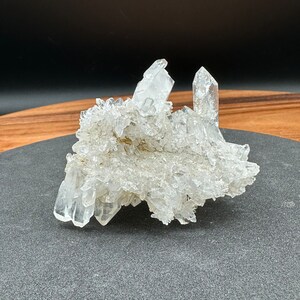 Exquisite Quality Faden Quartz Cluster with Brookite