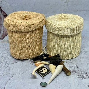 Lidded Sisal Basket, Handmade in Kenya, Africa