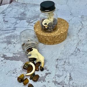 Muskrat Bone and Tiger Eye Bottles