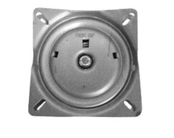 Chair Swivel Plate 6.5 inch - 3 degree pitch with return spring for dining chairs, office chairs, bar stools