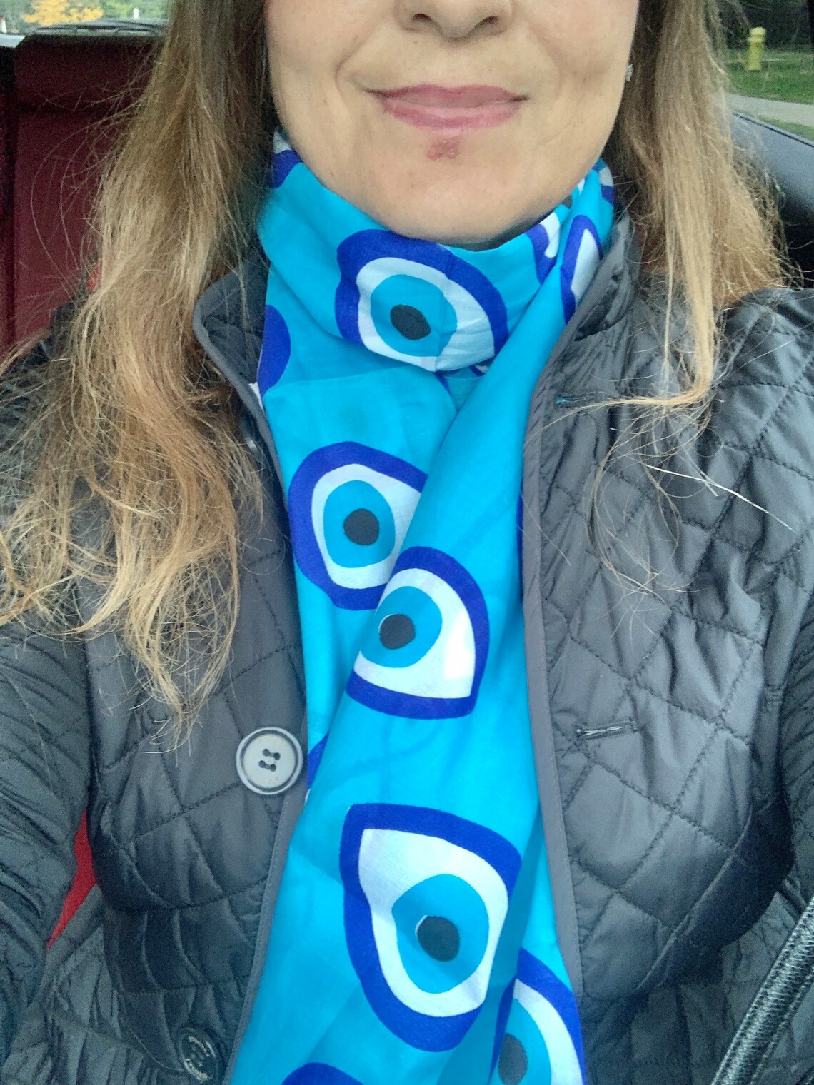 Evil Eye Scarf for All Seasons, Amulet Print Wrap Shawl, Foulard - Etsy