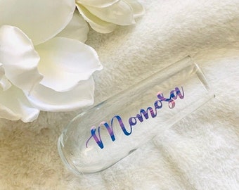 Momosa Champagne Glass, Mimosa Champagne Glass, Mother's Day Champagne Glass, Mother's Day Gift, Gifts for Her, Mom Gifts, Brunch Glasses