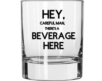 The Big Lebowski, Big Lebowski Glass, Rocks Glass, The Dude, Dude Glass, Big Lebowski Quote, The Dude Rocks Glass, Father's Day Gift