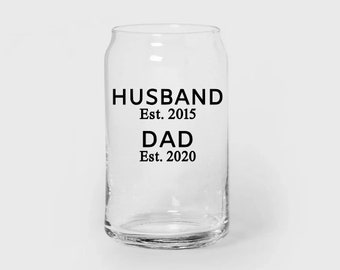 Father's Day Dad Pint Glass: Custom Beer Glass Gift