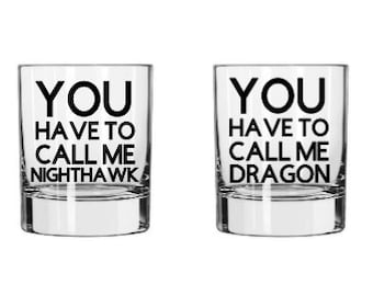 Set of 2 Step Brothers Rocks Glasses, Whiskey Glasses, Step Brothers Quotes, Step Brothers Gifts, Nighthawk, Dragon, Funny Gifts, Glasses