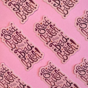 Autocollant vinyle découpé Bad Bitch Sad Bitch | Sticker santé mentale et maladie irrévérencieuses