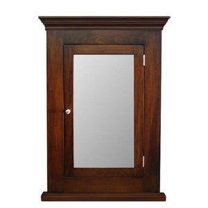 Michelle Recessed Medicine Cabinet & Mirror / Dark Walnut Finish