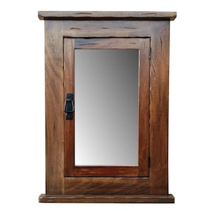 Custom listing Rustic Mission Recessed Medicine Cabinet / Medium Finish and a Mission  Mirror Frame