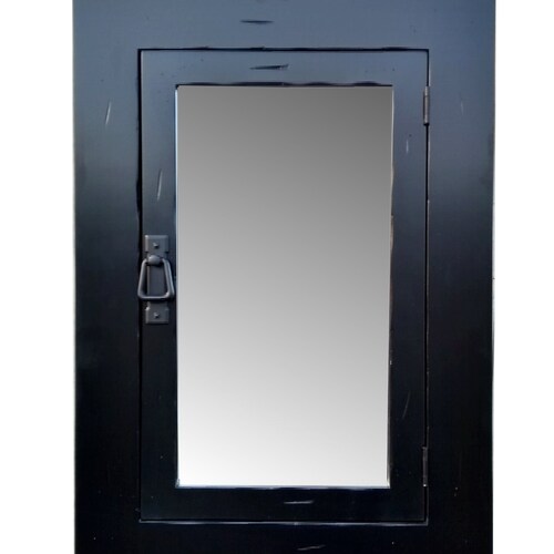 Rustic Mission Recessed Medicine / White Washed Finish Etsy