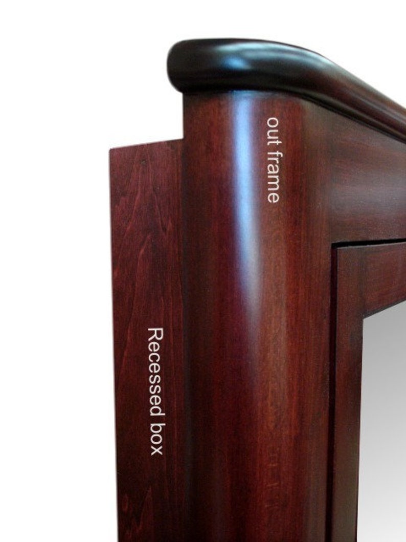 Madrid Recessed Medicine / Cherry Finish / Handmade & Etsy