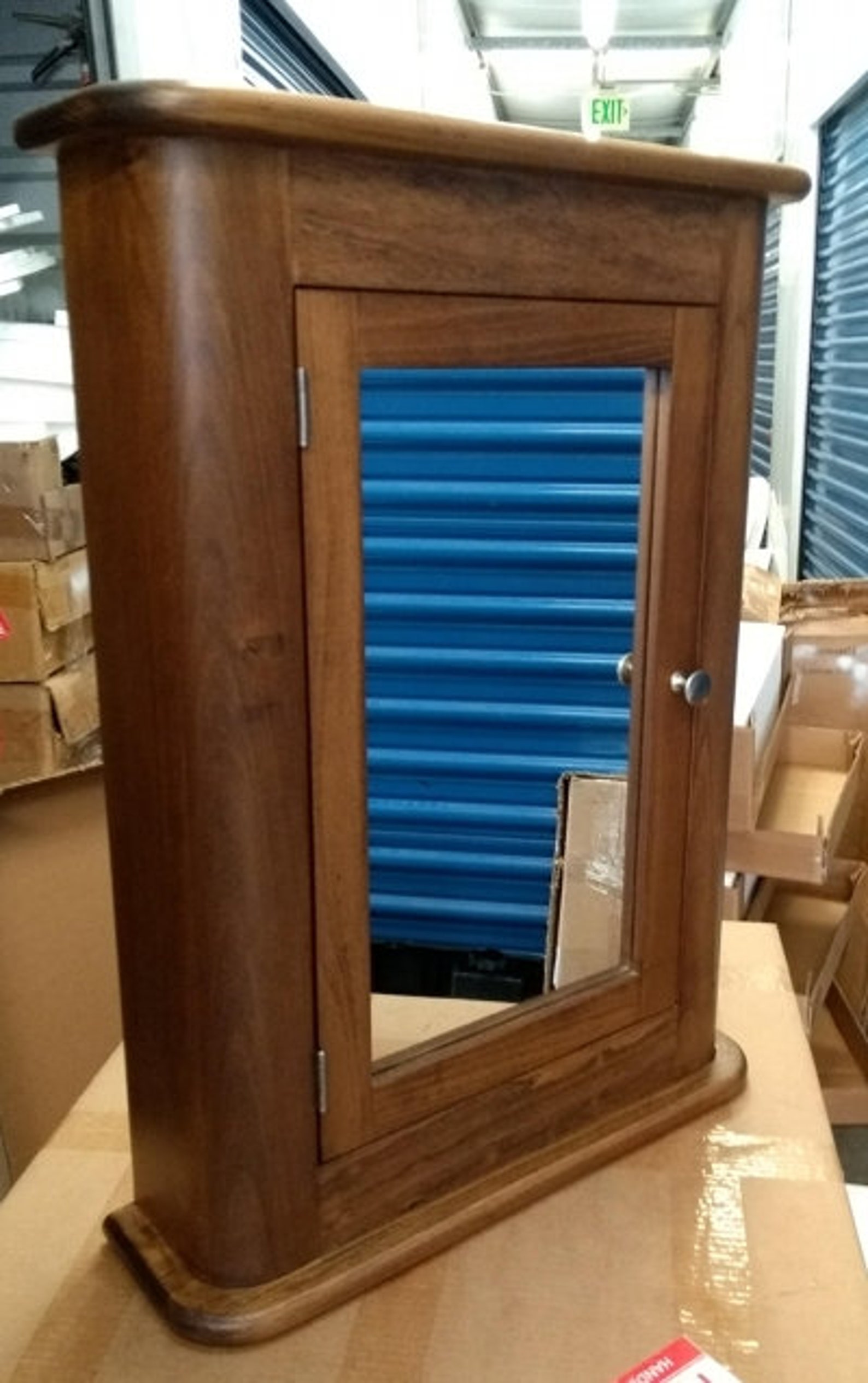 Madrid Medicine in Medium Walnut Finish Etsy