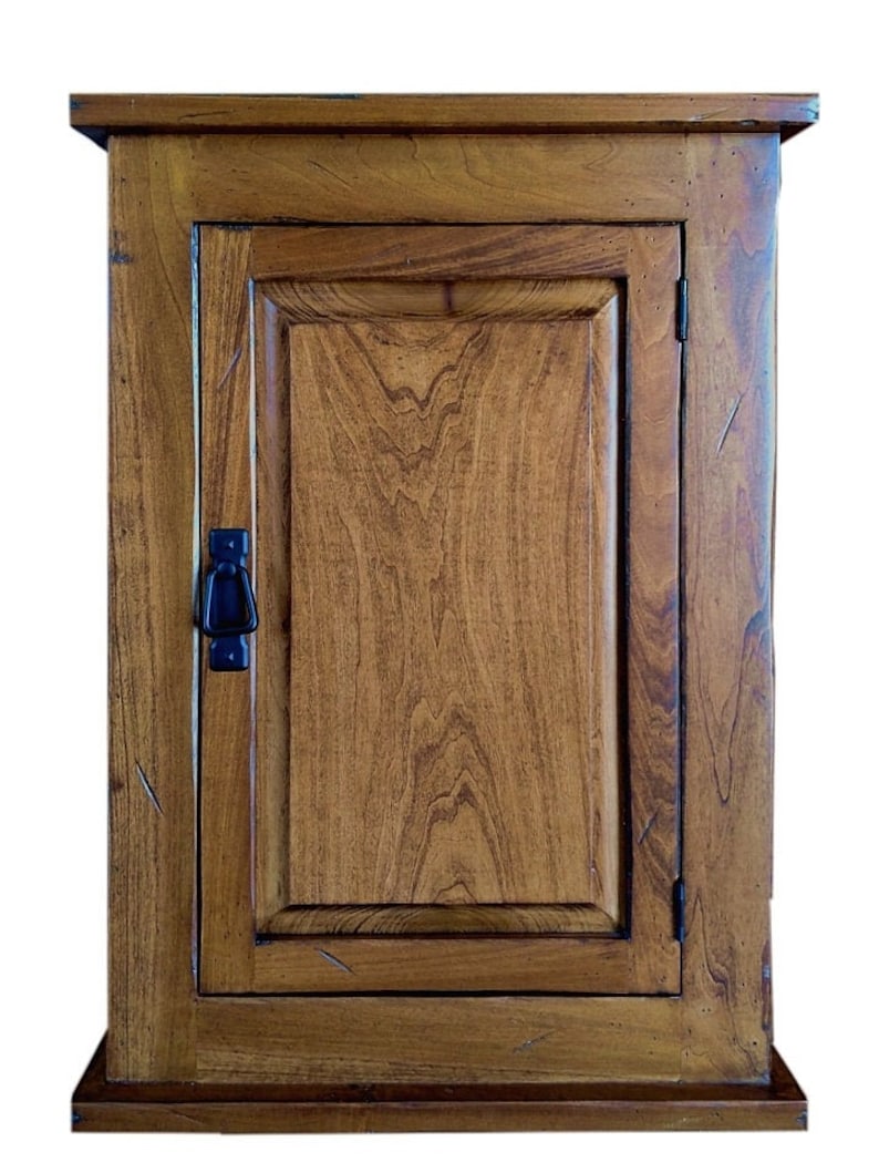Primitive Rustic Mission Medicine Cabinet With Solid Door Etsy