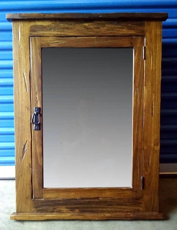 24w X 33h Rustic Mission Recessed Medicine Cabinet Medium Etsy