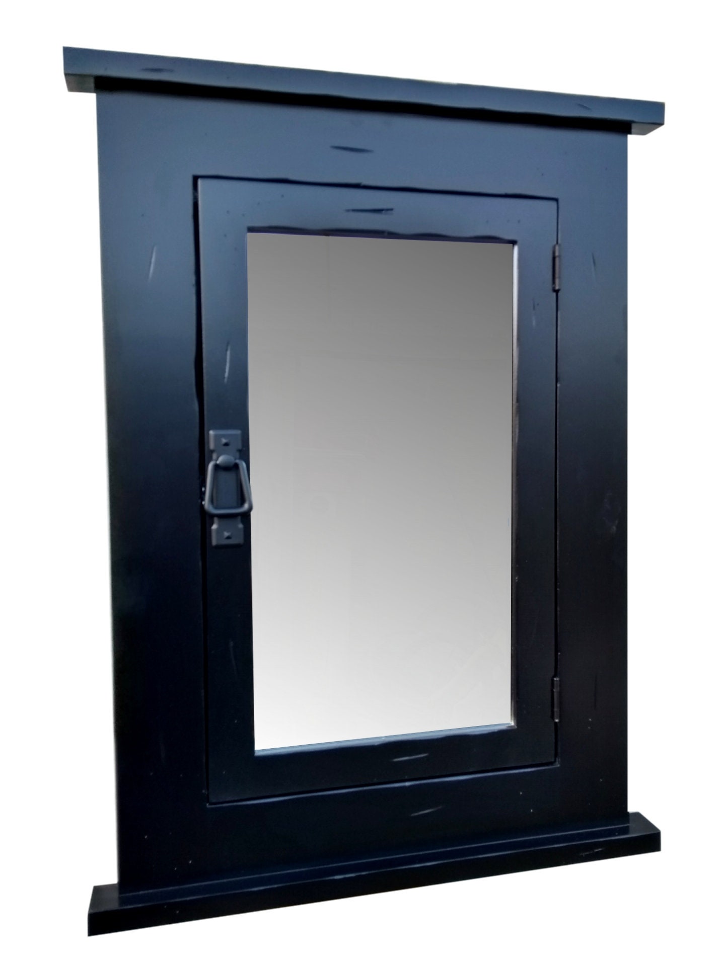 Rustic Mission Recessed Medicine Cabinet / BLACK Finish - Etsy