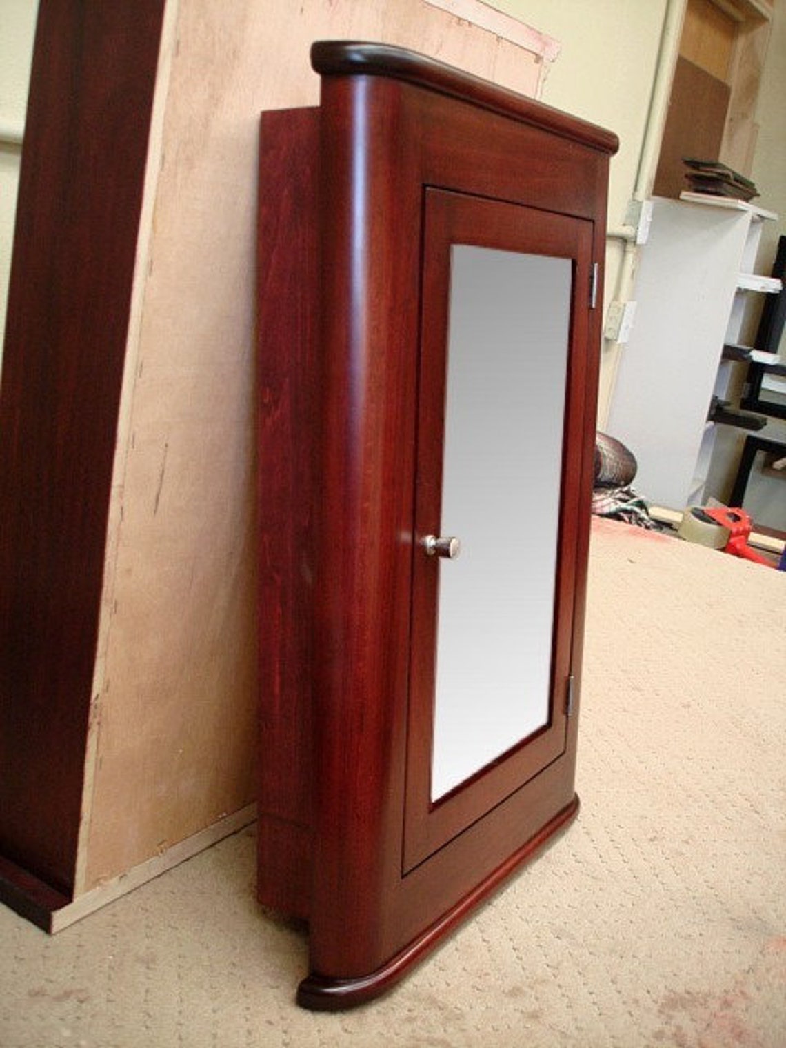 Madrid Recessed Medicine / Cherry Finish / Handmade & Etsy