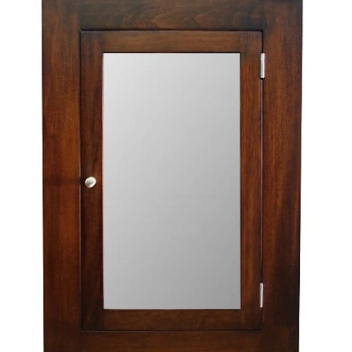 Michelle Recessed Medicine & Mirror / Walnut Finish Etsy
