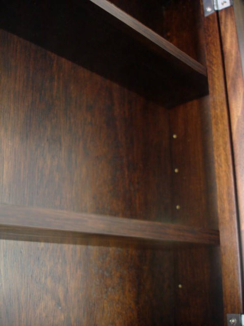 Michelle Recessed Medicine & Mirror / Walnut Finish Etsy